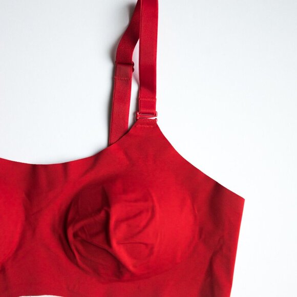 KNIX Padded Evolution Bra Wide Strap True Red Crimson - Size 1 - Picture 3 of 7